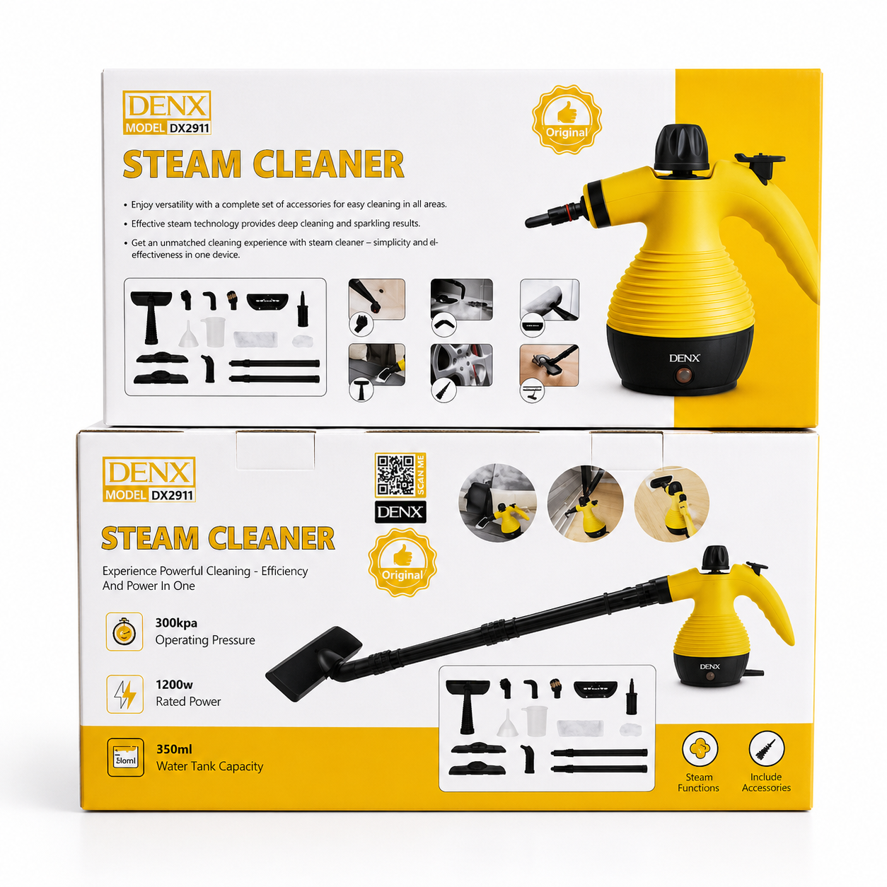 جهاز Steam Cleaner متكامل 17 قطعه من DENX الاصلي